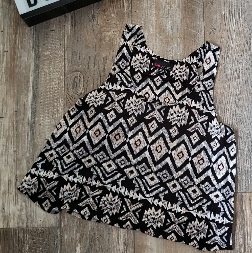 Crop top tank with built in bra